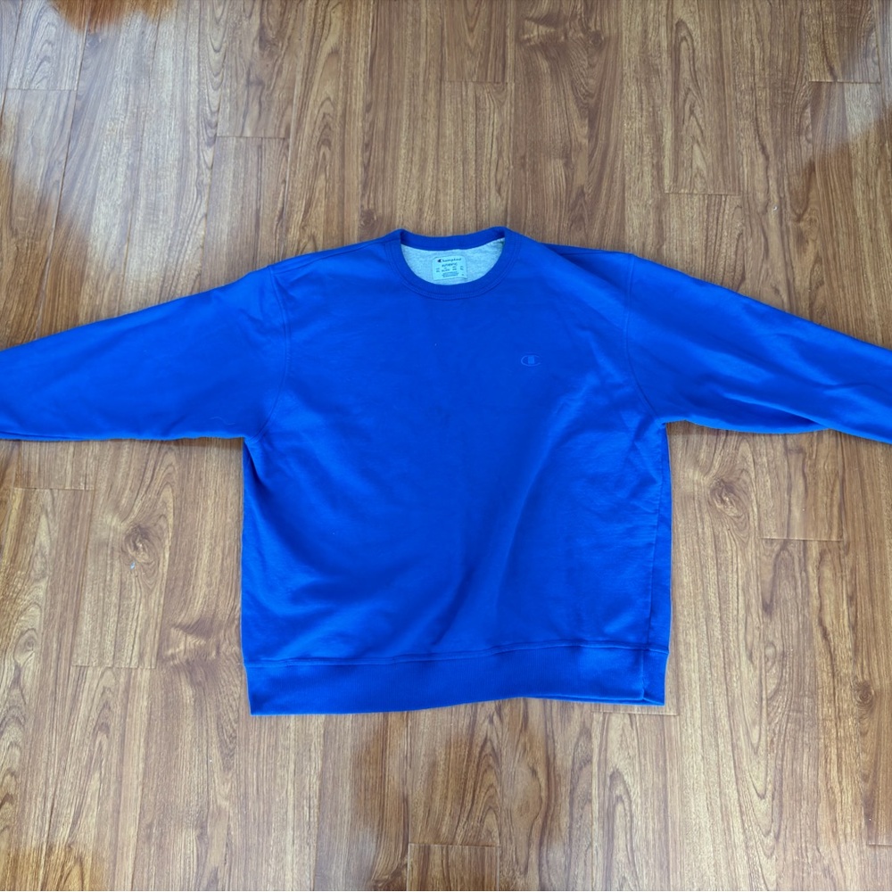 Champion Men's Vibrant Blue Crewneck Sweater